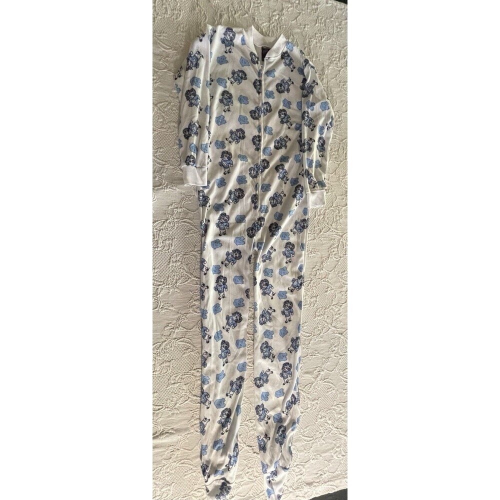 Pro Edge North Carolina Tar Heels One-Piece Pajama Sleeper Logo Ladies S/P (3-5)